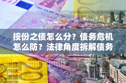 北京按份之债怎么分？债务危机怎么防？法律角度拆解债务分配与风险自保指南