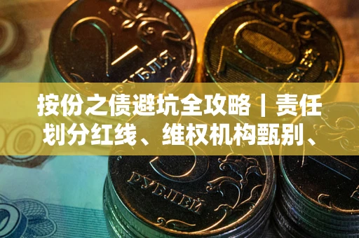 北京按份之债避坑全攻略｜责任划分红线、维权机构甄别、纠纷处理全流程拆解