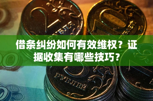 北京借条纠纷如何有效维权？证据收集有哪些技巧？