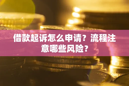北京借款起诉怎么申请？流程注意哪些风险？