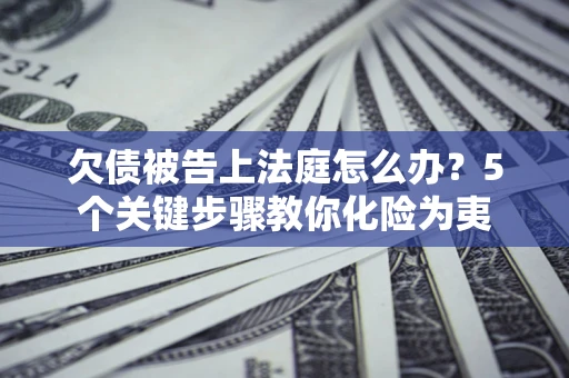 北京欠债被告上法庭怎么办？5个关键步骤教你化险为夷